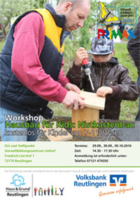 PDF Flyer, Workshop, Nistkastenbau